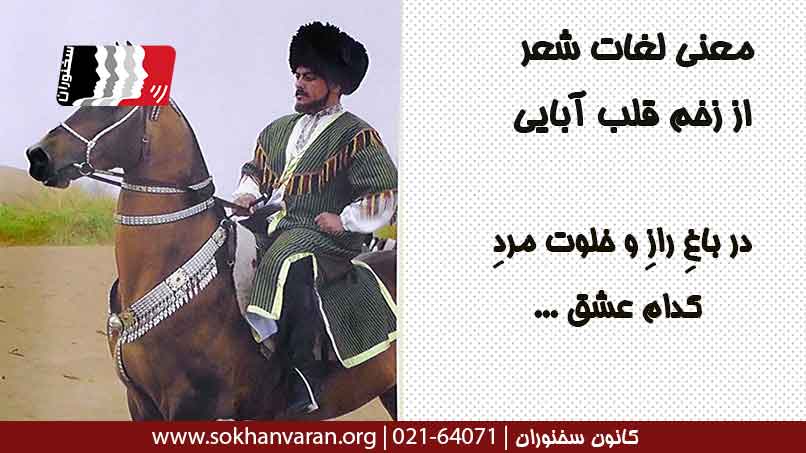 معنی-لغات-شعر-از-زخم-قلب-آبایی